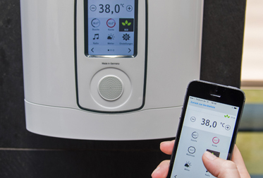 New Developments 2017 - Hot Water Control via Smartphone