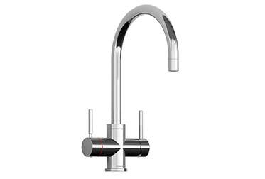 Design-Kollektion 3in1 Tap in Brushed Nickel, Chrome, Gold, and Black - Efficient hot, cold, and boi