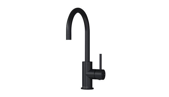 Design-Kollektion Gooseneck 160mm Mixer Matte Black Design-Kollektion Gooseneck 160mm Mixer Matte Black