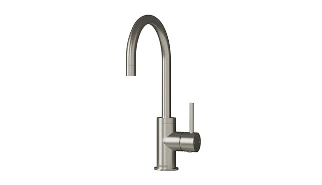 Design-Kollektion Gooseneck 160mm Mixer Brushed Nickel Design-Kollektion Gooseneck 160mm Mixer Brushed Nickel