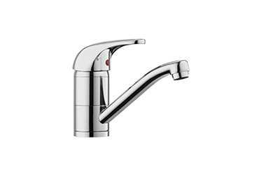 MEW open vented short spout sink mixer